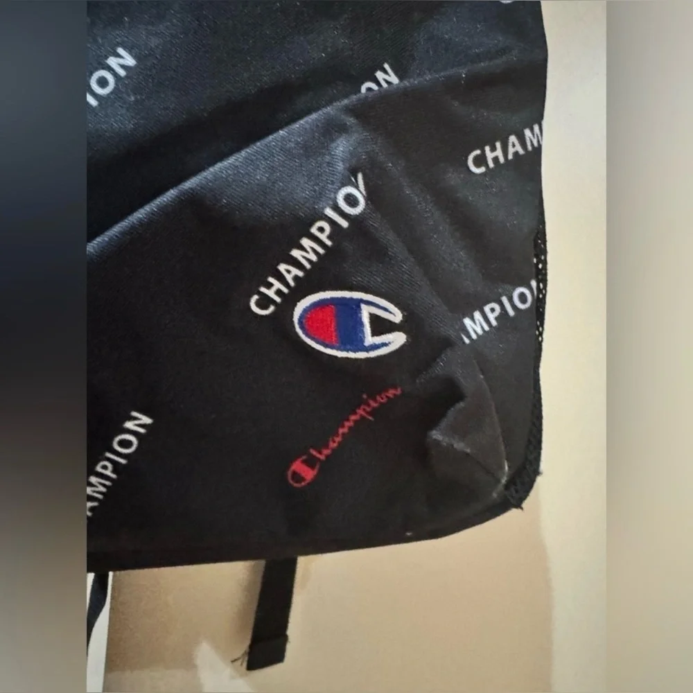 Champion Logo Ascend Backpack Black & Red 15